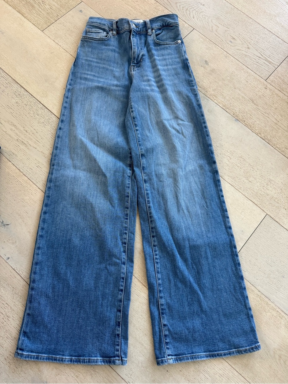 Frame Le Slim Palazzo Jeans medium light wash 25 - Picture 2 of 7